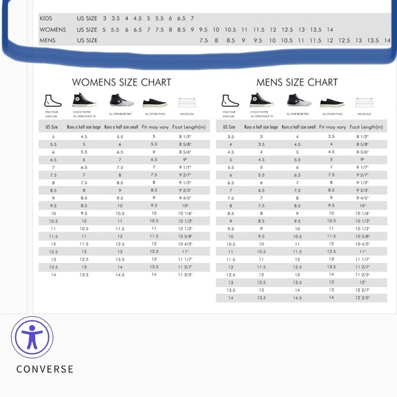 𝐂𝐨𝐧𝐯𝐞𝐫𝐬𝐞 𝐀𝐥𝐥 𝐒𝐭𝐚𝐫 𝐃𝐨𝐮𝐛𝐥𝐞 𝐓𝐨𝐧𝐠𝐮𝐞 𝐎𝐗 - Size 7 - Picture 8 of 8